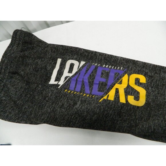 Los Angeles Lakers NBA Youth L (14-16) Gray Jogger Sweatpants Logo Print Pockets - Picture 9 of 10